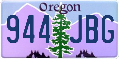 OR license plate 944JBG
