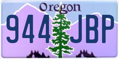 OR license plate 944JBP