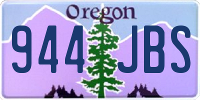 OR license plate 944JBS