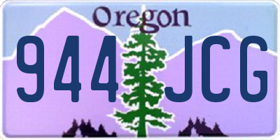 OR license plate 944JCG