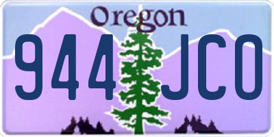 OR license plate 944JCO