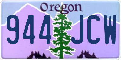 OR license plate 944JCW