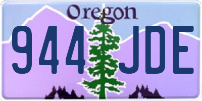 OR license plate 944JDE