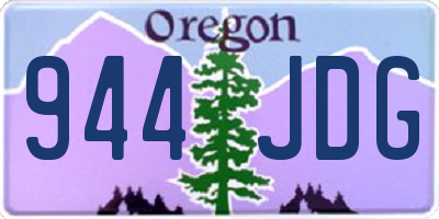 OR license plate 944JDG