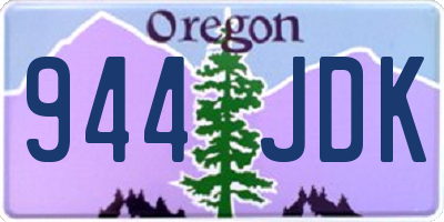 OR license plate 944JDK
