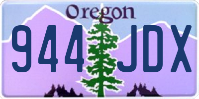 OR license plate 944JDX
