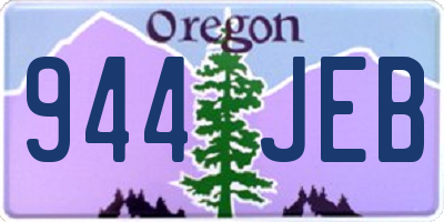 OR license plate 944JEB