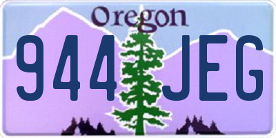 OR license plate 944JEG