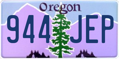 OR license plate 944JEP