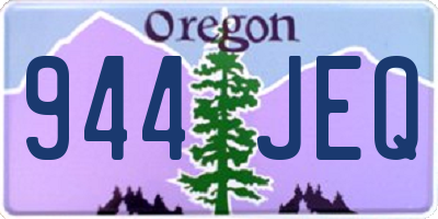 OR license plate 944JEQ