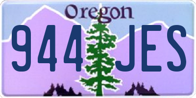 OR license plate 944JES