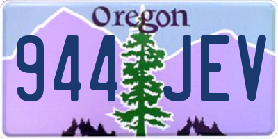 OR license plate 944JEV