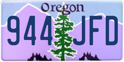OR license plate 944JFD