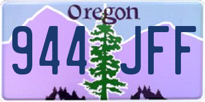 OR license plate 944JFF