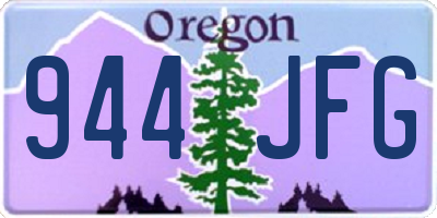 OR license plate 944JFG