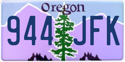 OR license plate 944JFK