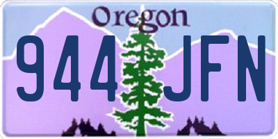 OR license plate 944JFN
