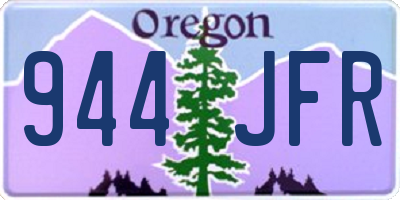 OR license plate 944JFR