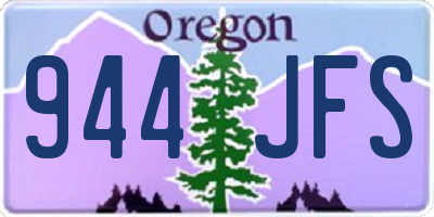 OR license plate 944JFS