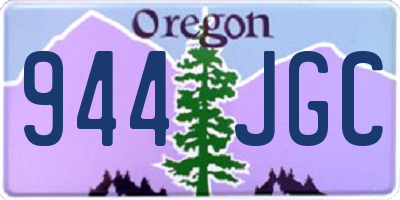 OR license plate 944JGC
