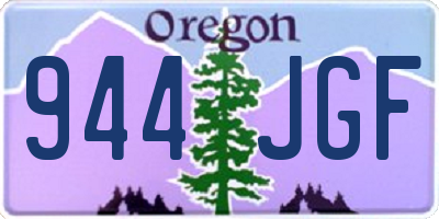 OR license plate 944JGF