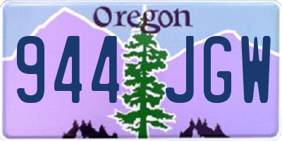 OR license plate 944JGW