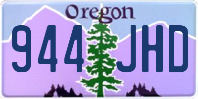 OR license plate 944JHD