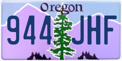 OR license plate 944JHF