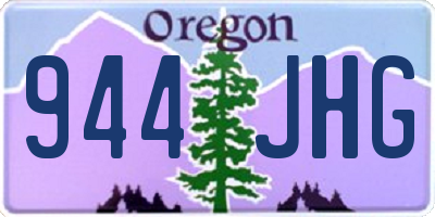 OR license plate 944JHG