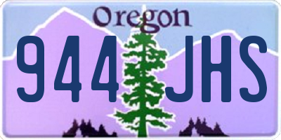 OR license plate 944JHS