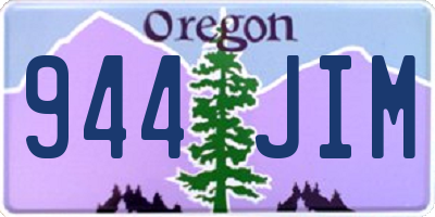 OR license plate 944JIM