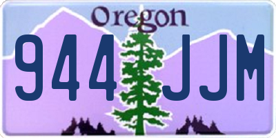 OR license plate 944JJM