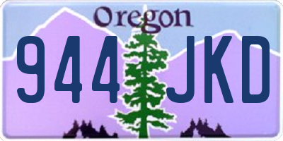 OR license plate 944JKD