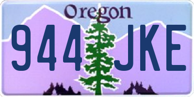 OR license plate 944JKE