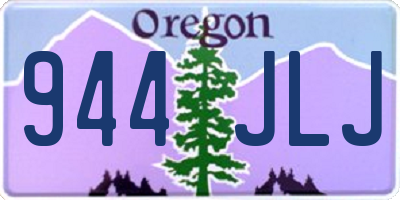 OR license plate 944JLJ