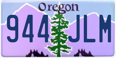 OR license plate 944JLM