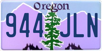 OR license plate 944JLN