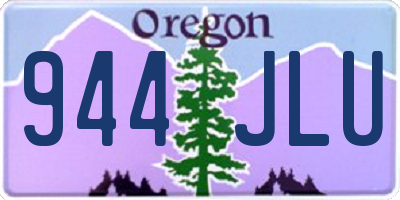 OR license plate 944JLU