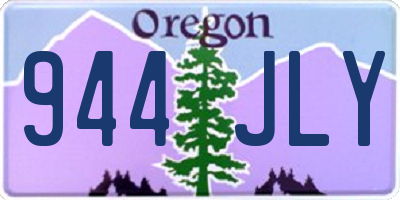 OR license plate 944JLY