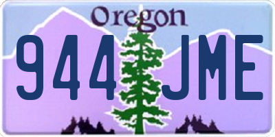 OR license plate 944JME