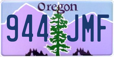 OR license plate 944JMF
