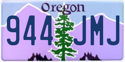 OR license plate 944JMJ