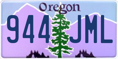 OR license plate 944JML