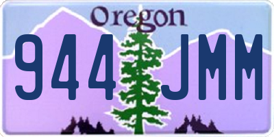 OR license plate 944JMM