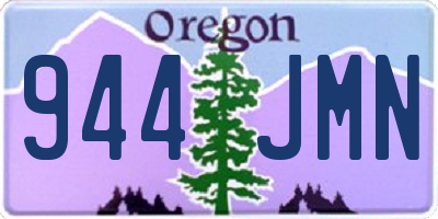OR license plate 944JMN