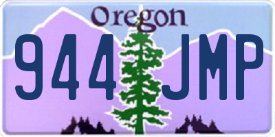 OR license plate 944JMP