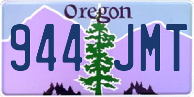 OR license plate 944JMT