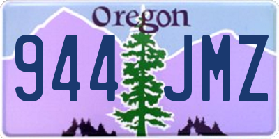 OR license plate 944JMZ