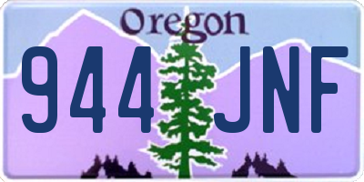 OR license plate 944JNF