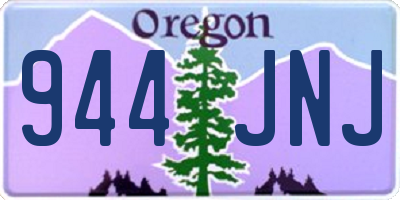 OR license plate 944JNJ